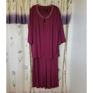 Woman Within Embellished Jacket & Sheath Dress